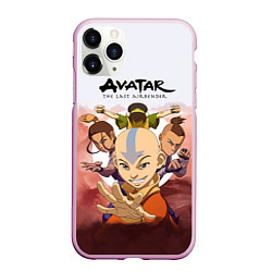 Чехол iPhone 11 Pro матовый Avatar: The last airbender, цвет: 3D-розовый