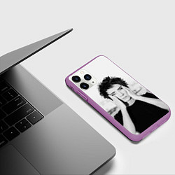Чехол iPhone 11 Pro матовый Молодая Земфира, цвет: 3D-фиолетовый — фото 2