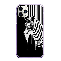 Чехол iPhone 11 Pro матовый Жидкая зебра