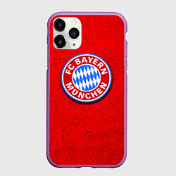 Чехол iPhone 11 Pro матовый Bayern FC, цвет: 3D-фиолетовый