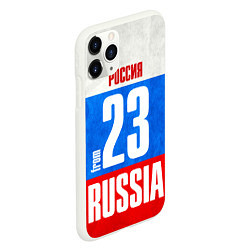 Чехол iPhone 11 Pro матовый Russia: from 23, цвет: 3D-белый — фото 2