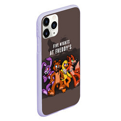 Чехол iPhone 11 Pro матовый Five Nights At Freddy's, цвет: 3D-светло-сиреневый — фото 2
