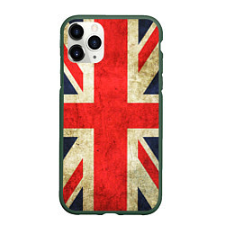 Чехол iPhone 11 Pro матовый Великобритания, цвет: 3D-темно-зеленый