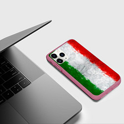 Чехол iPhone 11 Pro матовый Italian, цвет: 3D-малиновый — фото 2
