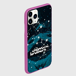 Чехол iPhone 11 Pro матовый Chemical Brothers: Space, цвет: 3D-фиолетовый — фото 2