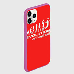 Чехол iPhone 11 Pro матовый Волейбол 23, цвет: 3D-фиолетовый — фото 2