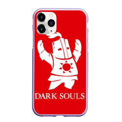 Чехол iPhone 11 Pro матовый Dark Souls, цвет: 3D-светло-сиреневый