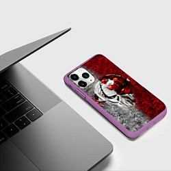 Чехол iPhone 11 Pro матовый Pirate Station: Flowers, цвет: 3D-фиолетовый — фото 2