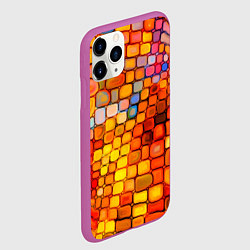 Чехол iPhone 11 Pro матовый Текстуры, цвет: 3D-фиолетовый — фото 2