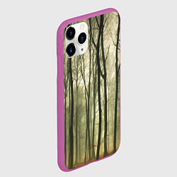 Чехол iPhone 11 Pro матовый Чарующий лес, цвет: 3D-фиолетовый — фото 2