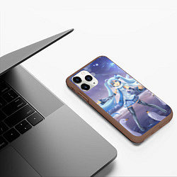 Чехол iPhone 11 Pro матовый Hatsune Miku, цвет: 3D-коричневый — фото 2