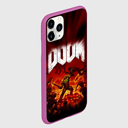 Чехол iPhone 11 Pro матовый DOOM: 2016, цвет: 3D-фиолетовый — фото 2