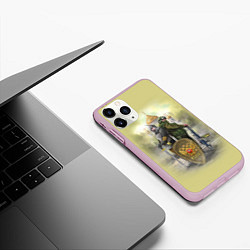 Чехол iPhone 11 Pro матовый Имперская русь, цвет: 3D-розовый — фото 2