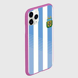 Чехол iPhone 11 Pro матовый Сборная Аргентины: ЧМ-2018, цвет: 3D-фиолетовый — фото 2