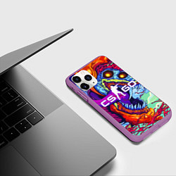 Чехол iPhone 11 Pro матовый CS:GO, цвет: 3D-фиолетовый — фото 2