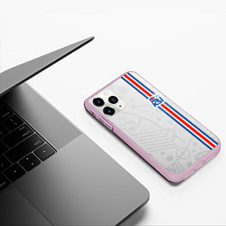 Чехол iPhone 11 Pro матовый Сборная Исландии по футболу, цвет: 3D-розовый — фото 2