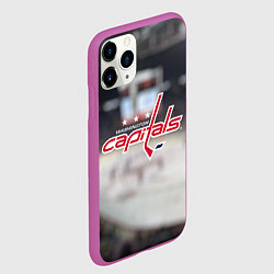 Чехол iPhone 11 Pro матовый Washington Capitals, цвет: 3D-фиолетовый — фото 2