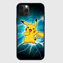 Чехол iPhone 12 Pro Max Искрящийся Пикачу