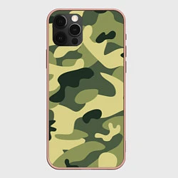 Чехол iPhone 12 Pro Max Камуфляж: зеленый/хаки