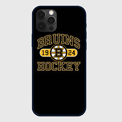 Чехол для iPhone 12 Pro Max Boston Bruins: Est.1924, цвет: 3D-черный