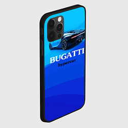Чехол для iPhone 12 Pro Max Bugatti hypercar, цвет: 3D-черный — фото 2