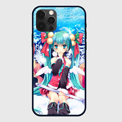 Чехол для iPhone 12 Pro Max Мику с подарками, цвет: 3D-черный