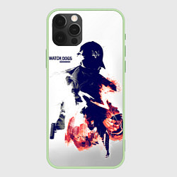 Чехол для iPhone 12 Pro Max Watch Dogs 2, цвет: 3D-салатовый