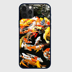 Чехол iPhone 12 Pro Max Японские карпы - кои