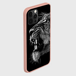 Чехол для iPhone 12 Pro Max Рык львицы, цвет: 3D-светло-розовый — фото 2