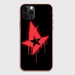 Чехол для iPhone 12 Pro Max Astralis: Black collection, цвет: 3D-светло-розовый