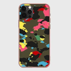Чехол iPhone 12 Pro Max Цветной камуфляж
