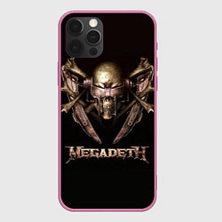 Чехол для iPhone 12 Pro Max Megadeth, цвет: 3D-малиновый