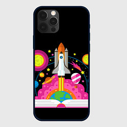 Чехол для iPhone 12 Pro Max Космос, цвет: 3D-черный
