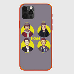 Чехол для iPhone 12 Pro Max Skam Faces, цвет: 3D-красный