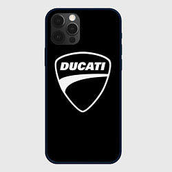 Чехол для iPhone 12 Pro Max Ducati, цвет: 3D-черный