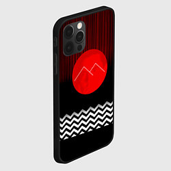 Чехол для iPhone 12 Pro Max Twin Peaks Sun, цвет: 3D-черный — фото 2