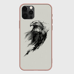 Чехол для iPhone 12 Pro Max Дикий орел, цвет: 3D-светло-розовый