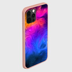 Чехол для iPhone 12 Pro Max Узор цвета, цвет: 3D-светло-розовый — фото 2