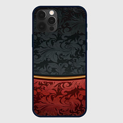 Чехол iPhone 12 Pro Max Узоры Black and Red