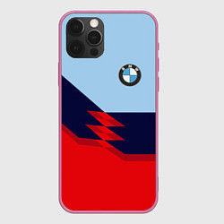 Чехол для iPhone 12 Pro Max BMW БМВ, цвет: 3D-малиновый