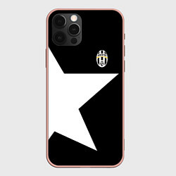 Чехол для iPhone 12 Pro Max FC Juventus: Star, цвет: 3D-светло-розовый