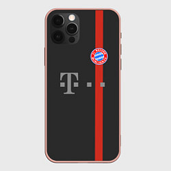 Чехол для iPhone 12 Pro Max Bayern FC: Black 2018, цвет: 3D-светло-розовый