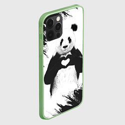 Чехол для iPhone 12 Pro Max Panda Love, цвет: 3D-салатовый — фото 2