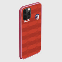 Чехол для iPhone 12 Pro Max Atletico Madrid: Red Ellipse, цвет: 3D-малиновый — фото 2