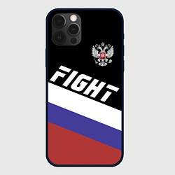 Чехол для iPhone 12 Pro Max Fight Russia, цвет: 3D-черный