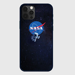 Чехол для iPhone 12 Pro Max NASA: Hello World, цвет: 3D-черный