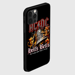 Чехол для iPhone 12 Pro Max AC DC - bell with devils, цвет: 3D-черный — фото 2