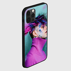 Чехол для iPhone 12 Pro Max Lil Peep: Neon Style, цвет: 3D-черный — фото 2