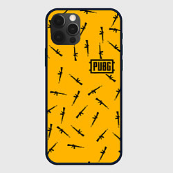 Чехол для iPhone 12 Pro Max PUBG: Yellow Weapon, цвет: 3D-черный