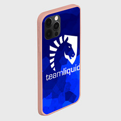 Чехол для iPhone 12 Pro Max Team Liquid: Polygons, цвет: 3D-светло-розовый — фото 2